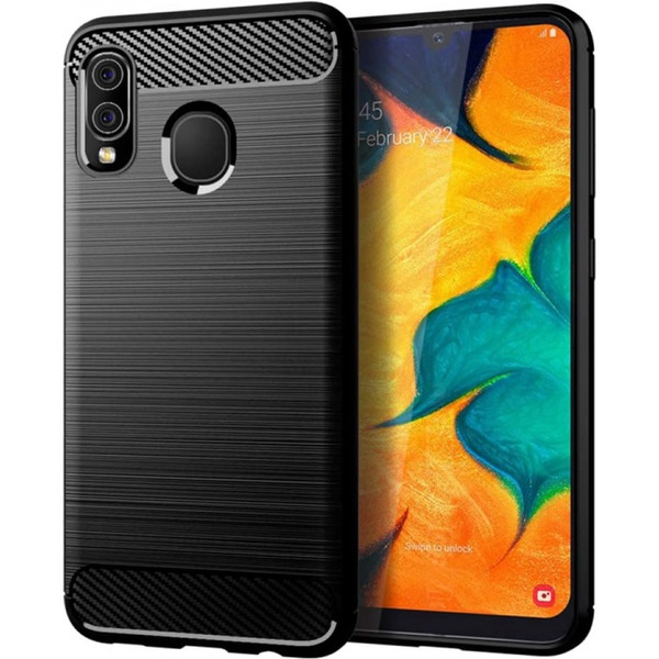 Накладка CASE Brushed Line для Samsung Galaxy A30 (Черный)