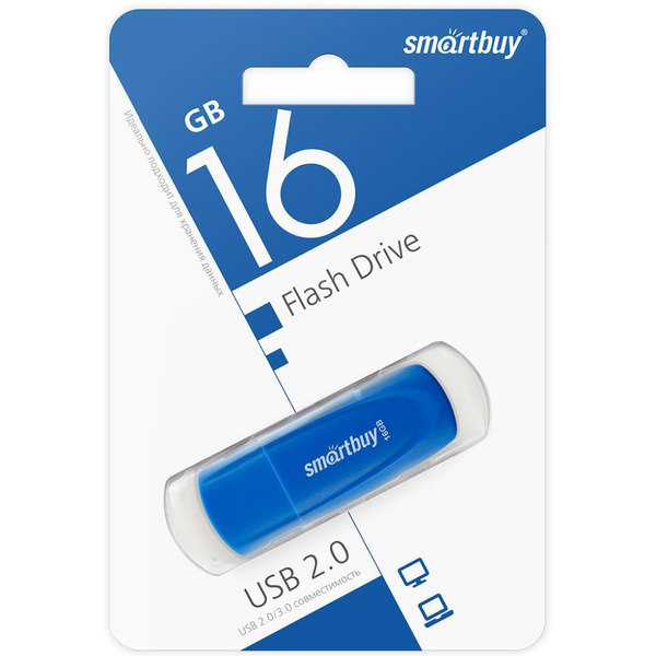 USB флэш-диск Smart Buy 16GB Scout Blue (SB016GB2SCB)