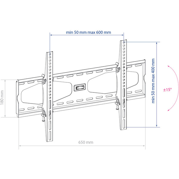 Кронштейн для телевизора Kromax STAR-22 серый (20160)