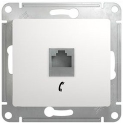 Розетка телефонная Systeme Electric Glossa GSL000181T