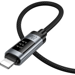 Зарядный кабель Hoco U148 Type-C-Lightning (1.2м, черный)