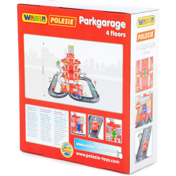 Паркинг Полесье Паркинг 4-уровневый с дорогой и автомобилями (красный) 44723
