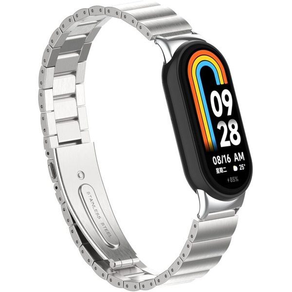 Ремешок Bingo Stainless Strips для XIAOMI Mi Band 8 (серебристый)