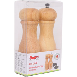 Набор мельница для перца и солонка BRAVO 351 гевея