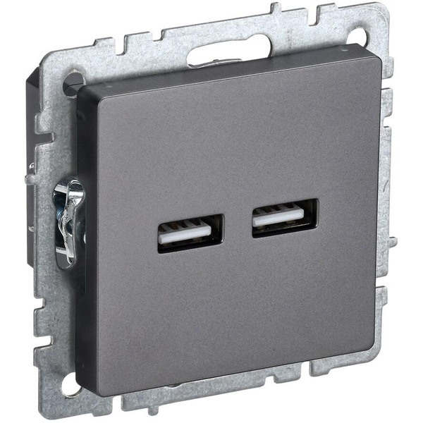 Розетка IEK Brite BR-U21-D31-K46