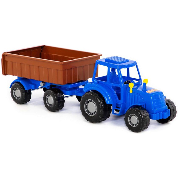 Трактор Полесье Мастер с прицепом №1 84774 (синий)