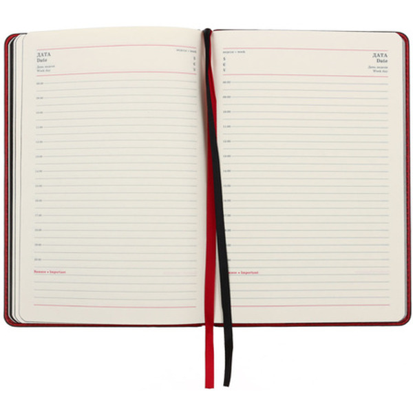 Ежедневник САРИФ КРАСНЫЙ/ЧЕРНЫЙ 45197/А5,320стр ФЕНИКС