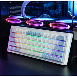 Клавиатура Cyberlynx ZA63 Pro (White,blue,orange, TNT Yellow)