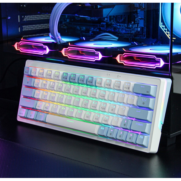 Клавиатура Cyberlynx ZA63 Pro (White,blue,orange, TNT Yellow)