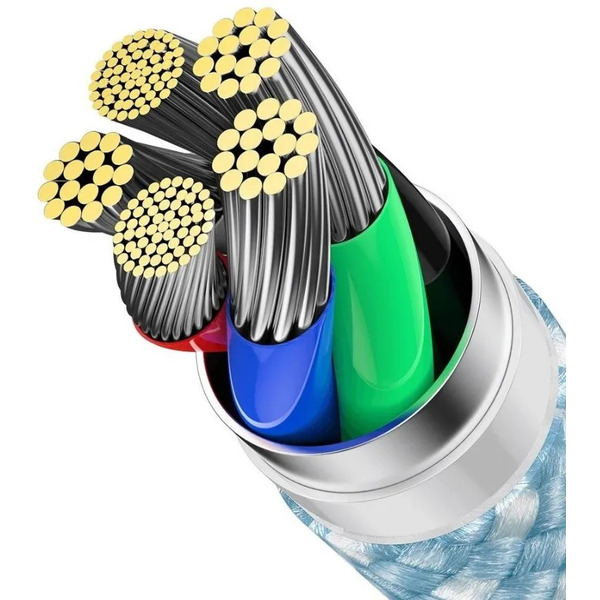 Кабель Baseus Lightning - USB Type-C CALD000103 (2 м, голубой)
