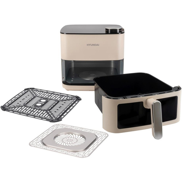 Аэрогриль Hyundai HYF-9088 (кремовый/серебристый)