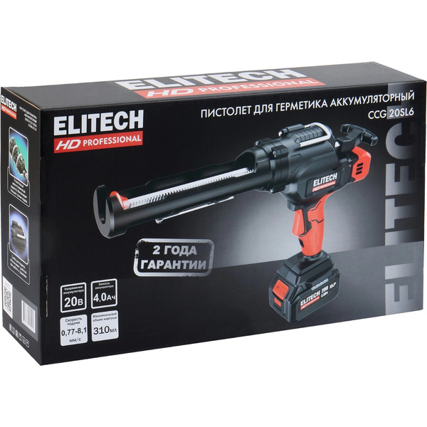 Пистолет для герметика ELITECH CCG 20SL6 (205762)