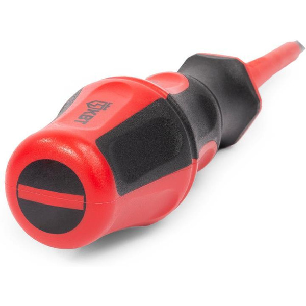 Отвертка диэлектрическая шлицевая КВТ 4.0х100 серия ПРОФИ 78609