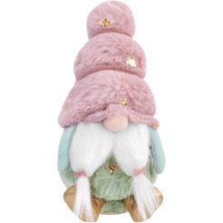 Украшение новогоднее интерьерное ЗОЛОТАЯ СКАЗКА Усатый гномик 592569