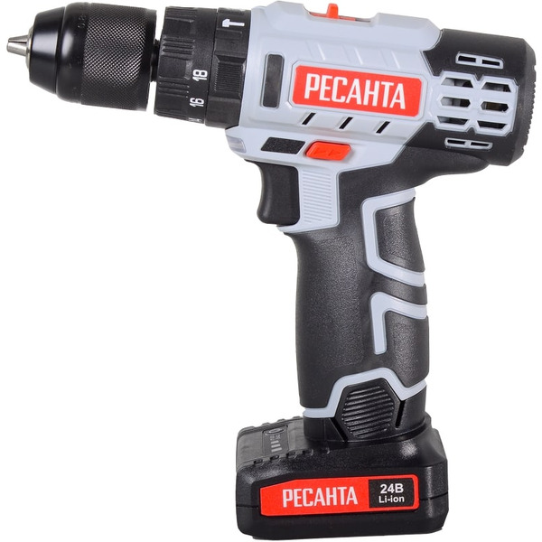 Дрель-шуруповерт Ресанта  ДА-24-2ЛК-У (75/14/8)
