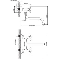 Смеситель Diadonna D460-65