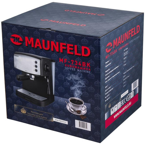 Кофеварка MAUNFELD MF-734BK