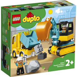 Конструктор LEGO Duplo 10931 Грузовик и гусеничный экскаватор