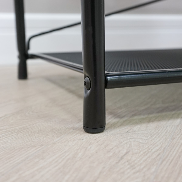 Полка для обуви ЗМИ Гранада 13В НБК с сиденьем и ящиком (черный)