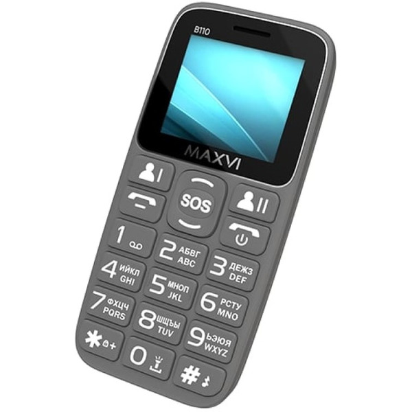 Мобильный телефон Maxvi B110 (серый)