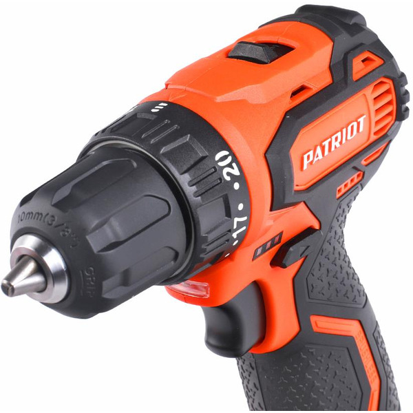 Дрель-шуруповерт PATRIOT BR 367Li (180201367) с 2-мя АКБ и ЗУ