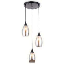 Подвесной светильник Ambrella Light Traditional TR3550 черный/серый 3хЕ14