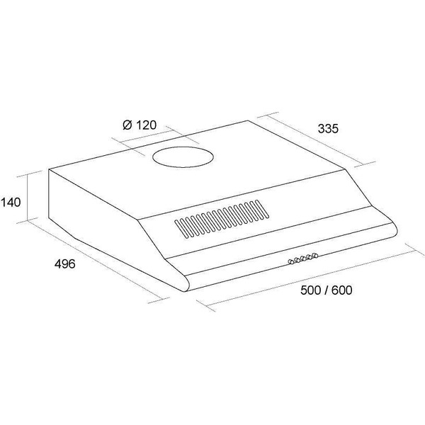 Вытяжка кухонная PYRAMIDA Uno 50 IV
