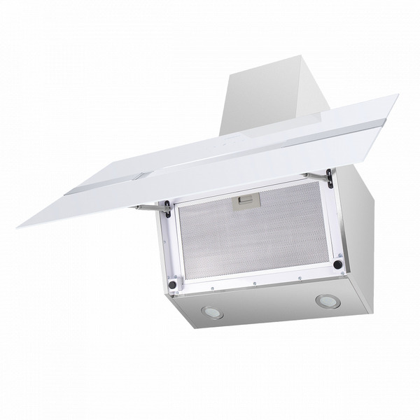 Кухонная вытяжка MAUNFELD Mersey 90 (нержавеющая сталь\белое стекло)