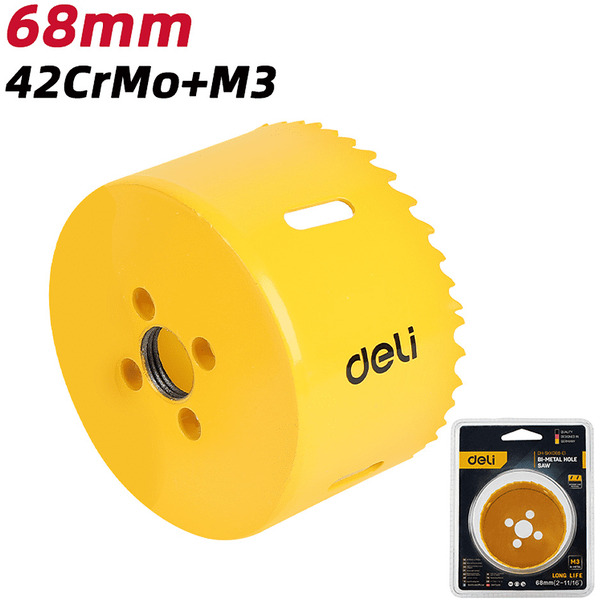 Коронка биметаллическая Deli EDH-SKK068-E1