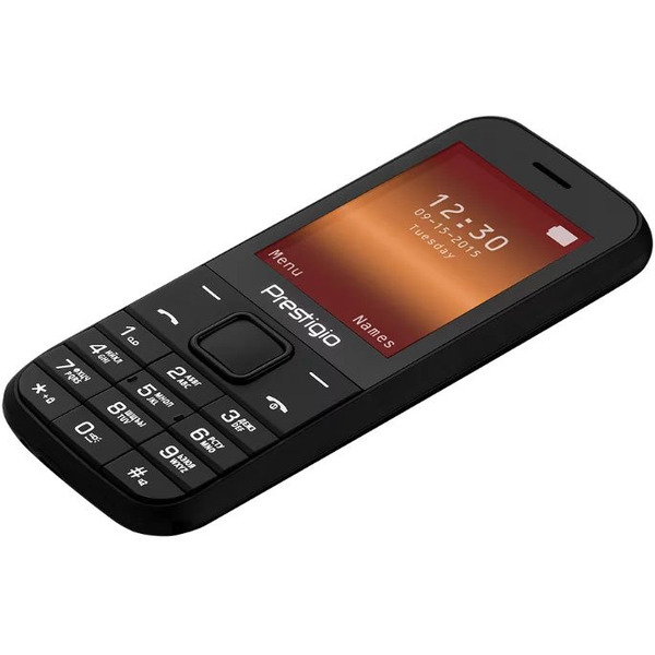 Комплект Prestigio: телефон Wize G1 черный (PFP1243DUO) + адаптер питания GLY-B05050L