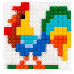 Конструктор Полесье Классик 73232 Мозаика №11 (домашние птицы)