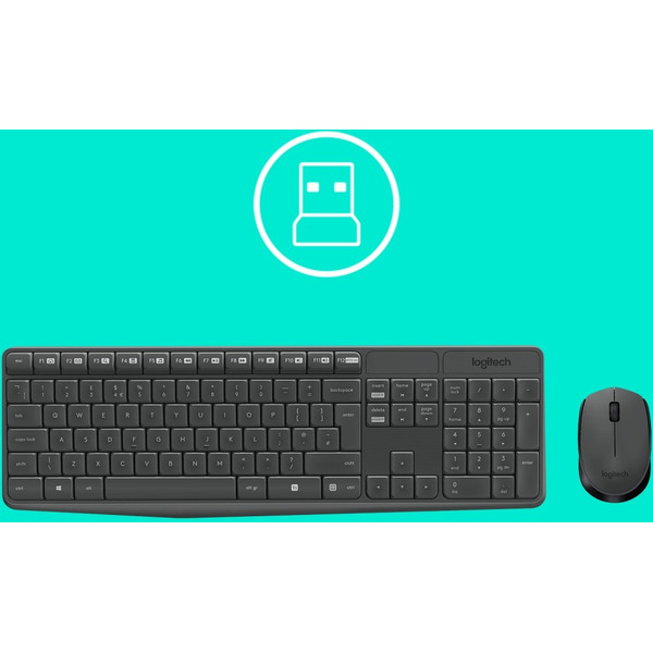 Клавиатура+Мышь LOGITECH MK235 (L920-007948)