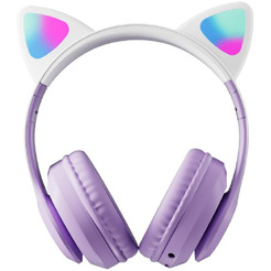 Наушники с ушками MIRU Cat EP-W10 (сиреневый)