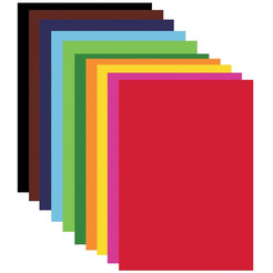 Набор цветного картона Юнландия Бельчонок 113555 (10 л, 10 цветов)