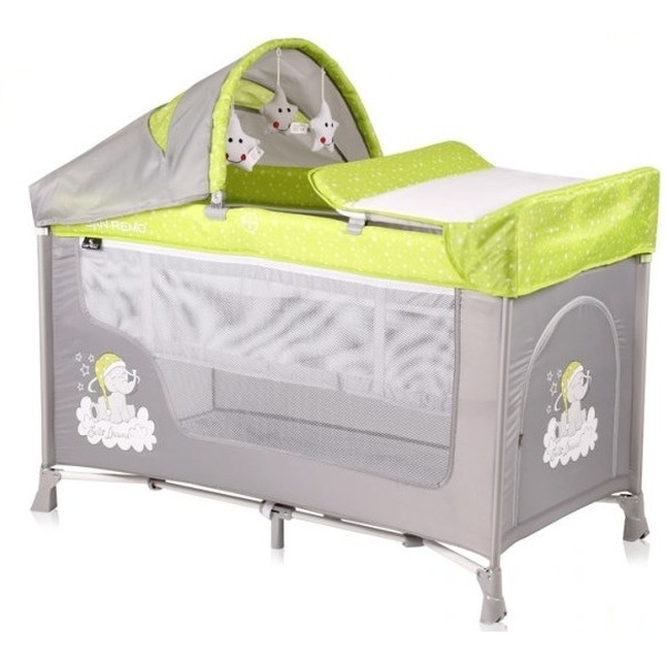 Манеж LORELLI San Remo 2 Plus Green Grey Elephant (10080081937)