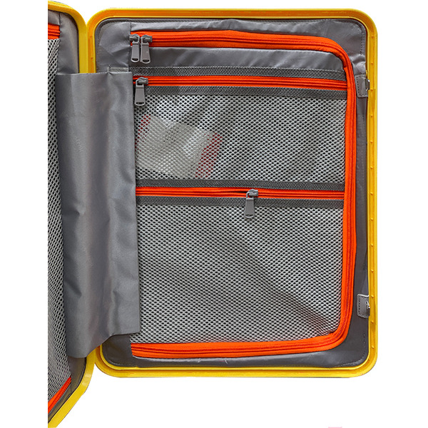 Чемодан DoubleW 005# (S, желтый)