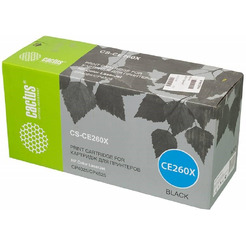 Картридж лазерный Cactus CS-CE260X CE260X черный (17000стр.) для HP LJ CP4525