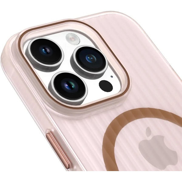 Задняя накладка CASE Translucent Strip Apple iPhone 14 Pro (золотой)