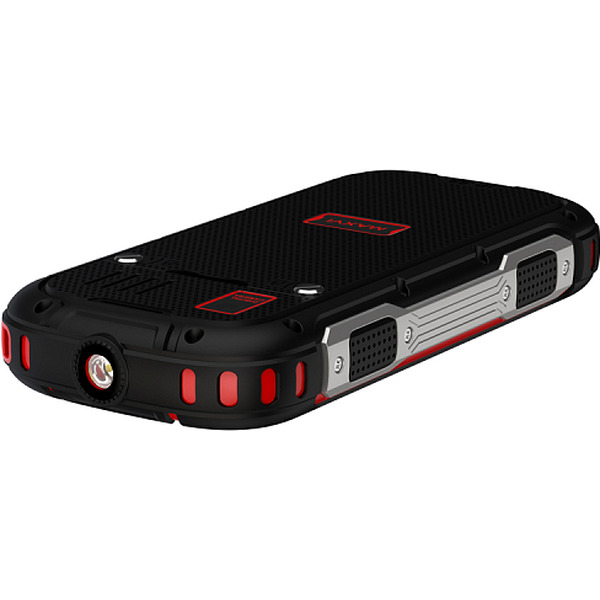 Мобильный телефон Maxvi R2 up + ЗУ WC-112 (черный/красный)