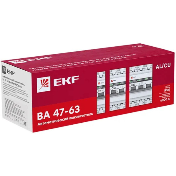 Выключатель автоматический EKF PROxima ВА 47-63 DC 1P 4А (C) 6кА