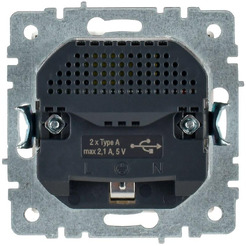 Розетка IEK Brite BR-R14-16-U21-D21-K01