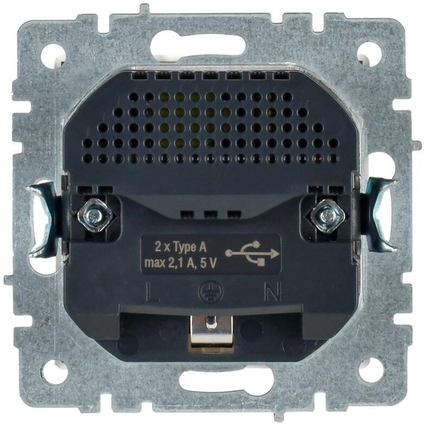 Розетка IEK Brite BR-R14-16-U21-D21-K01