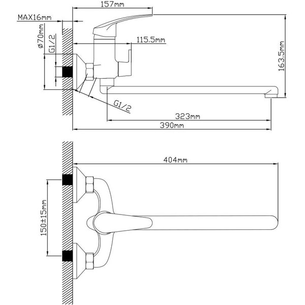 Смеситель AV Engineering AVSHU7-A131-222