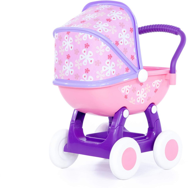 Коляска для кукол Полесье Arina №2 4-х колесная 48219 (фиолетовый/розовый)