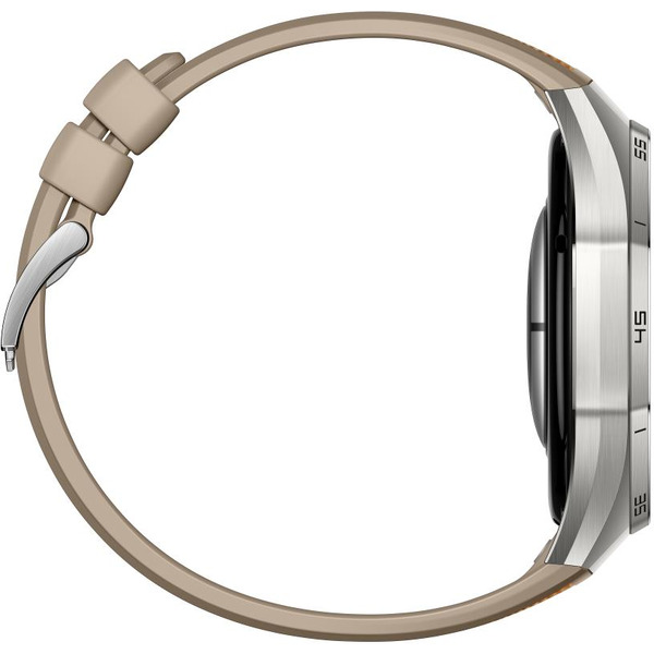 Смарт-часы HUAWEI Watch GT 6 Pro 46mm (ATM-B29) серебристый, с коричневым плетеным ремешком