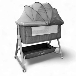 Детская кроватка BubaGo Elva BG 183-1 (серый)