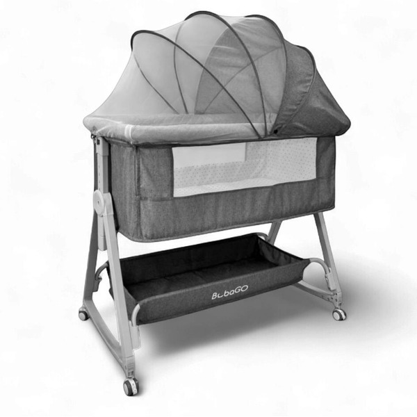 Детская кроватка BubaGo Elva BG 183-1 (серый)