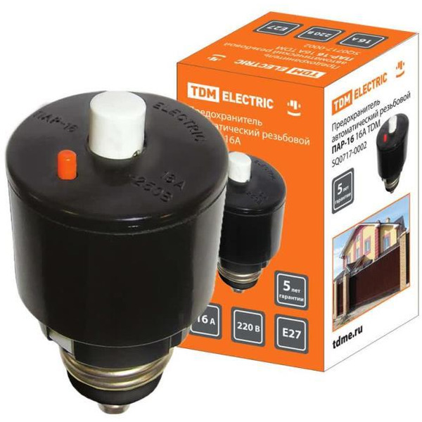 Предохранитель автоматический резьбовой TDM ELECTRIC ПАР-16 16А SQ0717-0002