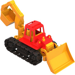 Трактор НОРДПЛАСТ Байкал с грейдером и ковшом 139