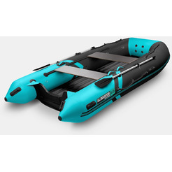Надувная лодка Gladiator E420S (черно-бирюзовый)